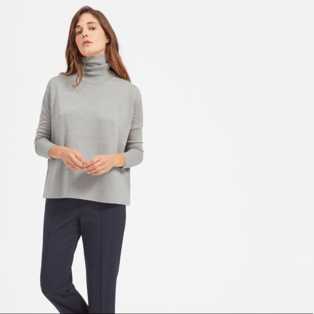 Wool Everlane square turtleneck